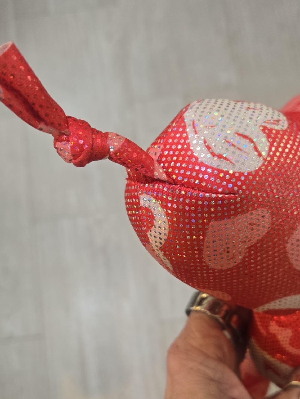 Red Heart Plush Balloon Dog - Picture 3 of 7